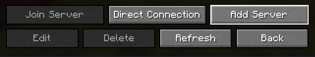 Tlačítko Přidej server (Add Server)
